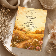 Casamento Caprichoso de Flores Silvestres de Outon