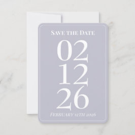 Convite Casamento Caprichoso Roxo Lavanda Salve a Data