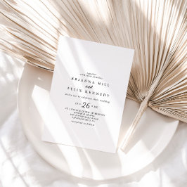 Convite Casamento Casual da Caligrafia Moderna