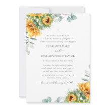 Casamento Católico Charlotte Rustic Sunflower