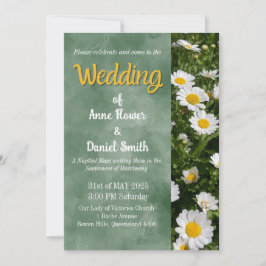 Convite Casamento Católico de Margarida Verde