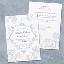 Casamento Católico Rosa Azul Crista