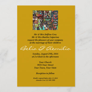 Convite Casamento - Celebre a Vida Casal Mexicano