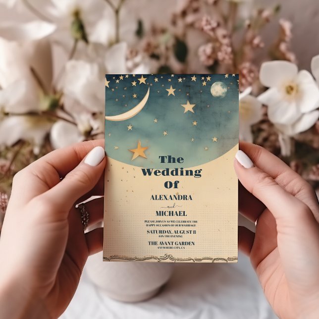 Convite Casamento Celestial (Criador carregado)