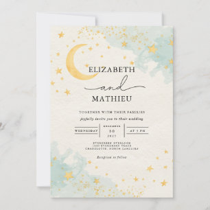 Convite Casamento Celestial de Sonho