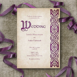 Convite Casamento Celtic Viking Fantasy