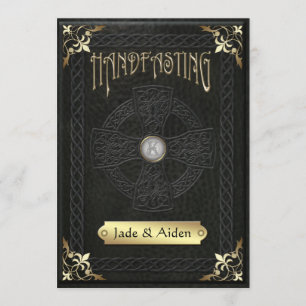 Convite Casamento Céltico Vintage