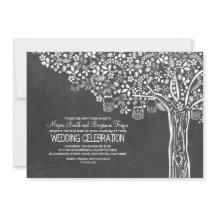 Casamento Chalkboard Floral Tree Mason Jar Lights