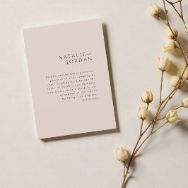 Convite Casamento Champagne Minimalista Moderno e Elegante