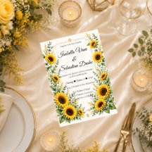 Casamento Charme de Girassol Radiante de Outono