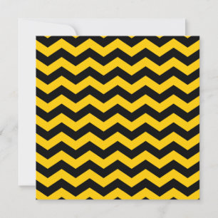 Convite Casamento Chevron Dourado e Negro