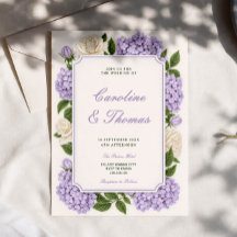 Casamento chic com flor de lavanda suave roxa 