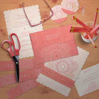 Convite Casamento Chic de Mandala Boho