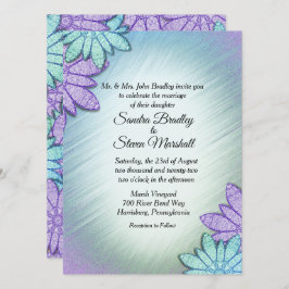 Convite Casamento Chic Floral Color Combo