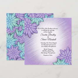 Convite Casamento Chic Floral Color Combo