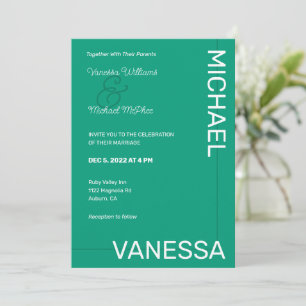 Convite Casamento Chic Moderno