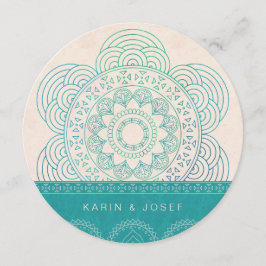 Convite Casamento Chic no Jardim de Mandala Summer