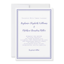 Casamento Chic Simples Azul