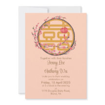 Casamento chinês com Sakura de Dupla Felicidade