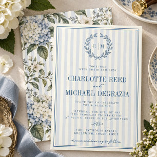Convite Casamento Chinoiserie de Hortênsia no Estilo Count