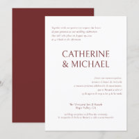 Casamento Clássico Bilíngue Elegante Espanhol
