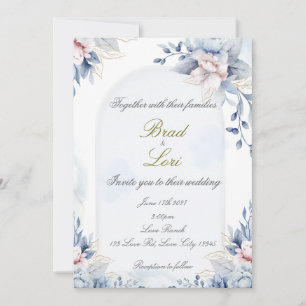 Convite Casamento Clássico de Amor Eterno