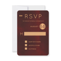 Casamento clássico de cobre metálico burgundo clás