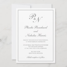 Casamento Clássico Elegante Cinza