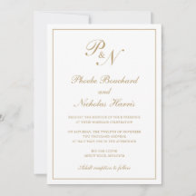 Casamento Clássico Elegante Dourado