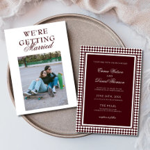 Casamento Clássico Harlequin Bordo Foto Boda
