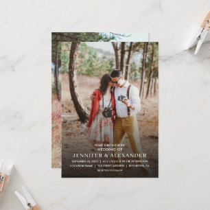 Convite casamento clássico moderno e elegante