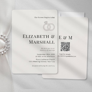 Convite Casamento Clássico Moderno Minimalista Elegante co
