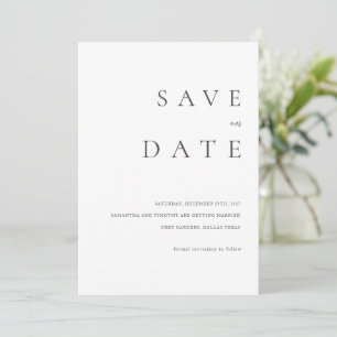 Convite Casamento Clássico Moderno Salve a Data