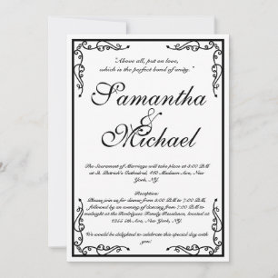 Convite Casamento Clássico na Igreja
