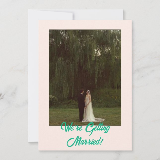 Convite Casamento Clássico Ocidental Simples (Frente)