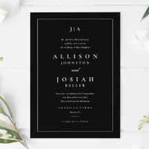 Casamento Clássico Preto e Branco