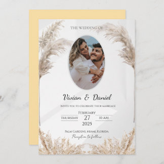 Convite Casamento Clássico Preto e Personalizável Dourado