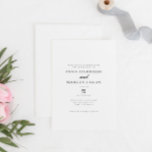 Convite Casamento Clássico Romântico Chic<br><div class="desc">Casamento Clássico Romântico Chic</div>