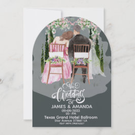 Convite Casamento Clássico Romântico Dentro do Orçamento