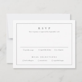 Convite Casamento Clássico Simples Limpo Elegante