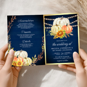 Convite Casamento Código QR Abóbora Girassol Madeira Rústi