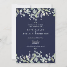 Casamento Código QR Azul Naval Verde Lilás Floral