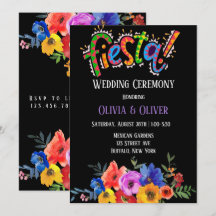 Casamento Colorido de Watercolor Floral Fiesta