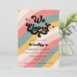 Convite Casamento Colorido e Retrô: Fomos Embora