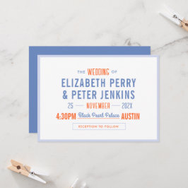 Convite Casamento Colorido na moda Retro