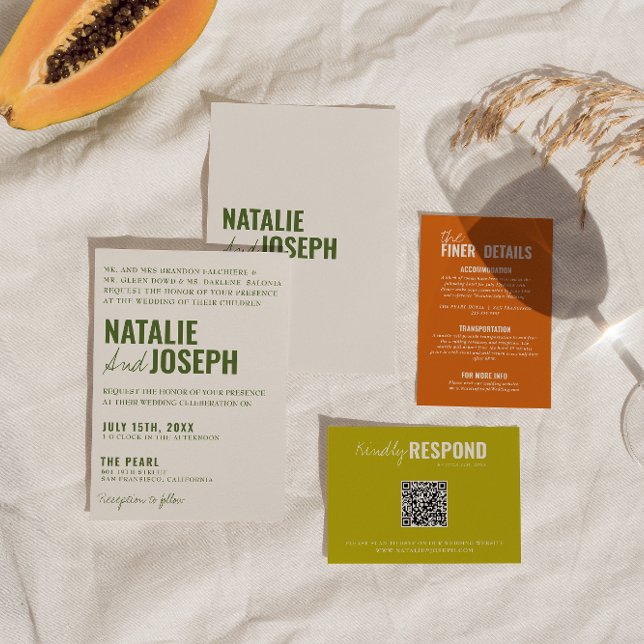 Convite Casamento Colorido Tradicional Clássico Moderno Br (Criador carregado)