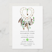 Casamento com a lenda índia Tribal Boho