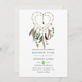 Convite Casamento com a lenda índia Tribal Boho