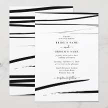 Casamento com Abstrato branco preto moderno