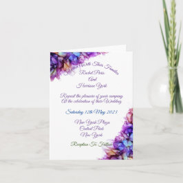 Convite Casamento com Abstrato de Casca de Álcool com Peri